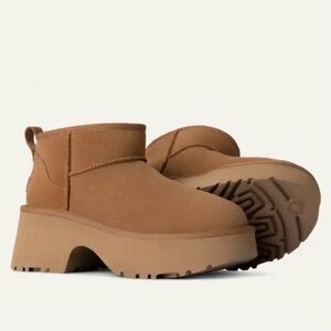 New UGG Heights Collection Classic Ultra Mini New Heights Platform Boot Size 8
